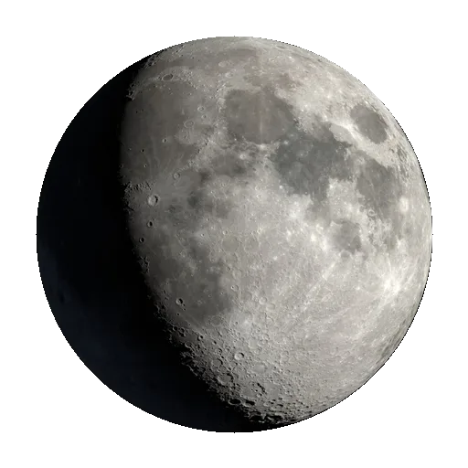Lune gibbeuse croissante 